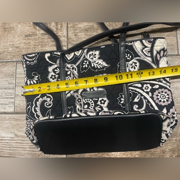 Vera Bradley Midnight Paisley Commuter Bag Tote Clean Zip & Pockets READ Trim - Picture 5 of 12